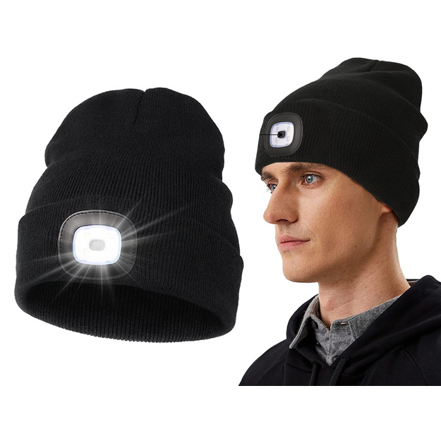 Cepure ar USB lukturīti