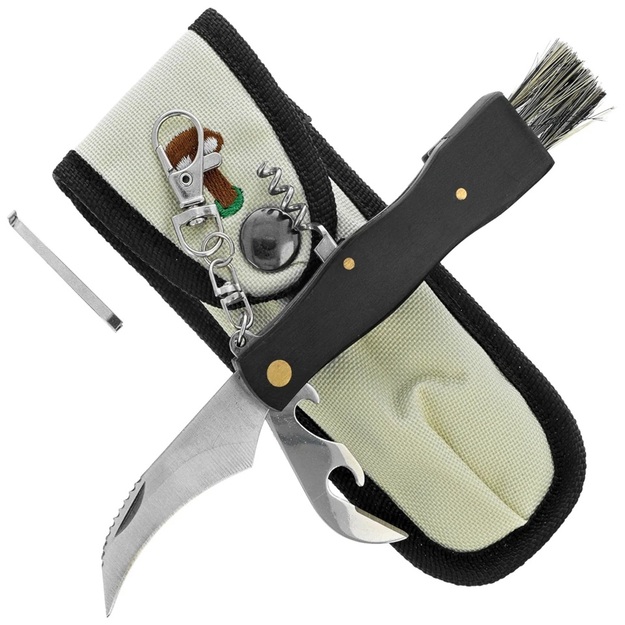 Martinez Albainox Setera daudzfunkcionāls sēņu nazis, Madeiras koks, satīns 3Cr13Mov (10593)