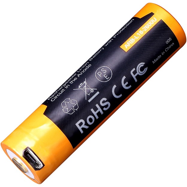 Fenix ARB-L18-2600U USB uzlādējama 18650 baterija