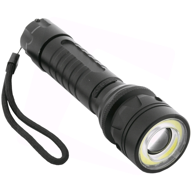 Uzlādējama alumīnija lukturis 8W 18650 700lm Zoom