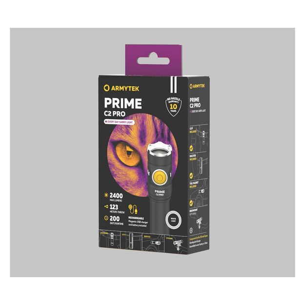 Armytek PRIME C2 PRO MAGNET USB lukturis F08101C