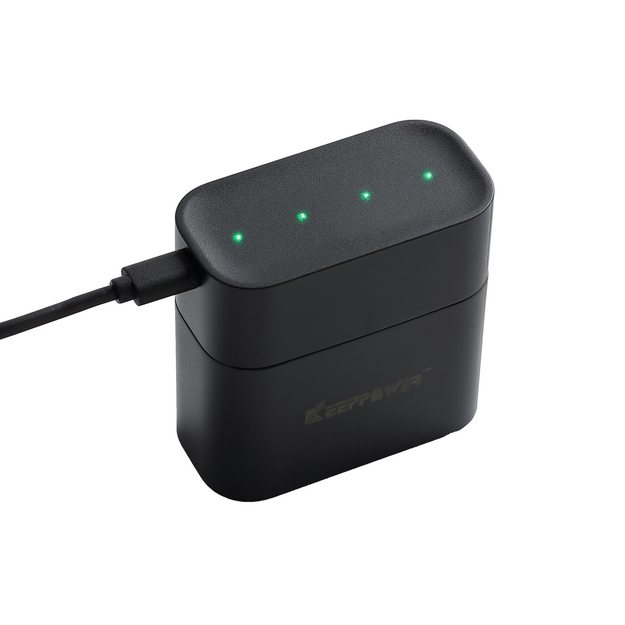 Keeppower I4 Lādētājs ar 4 x 1.5V AA Litija jonu baterijām (3600 mWh) &ndash; USB-C Ieeja