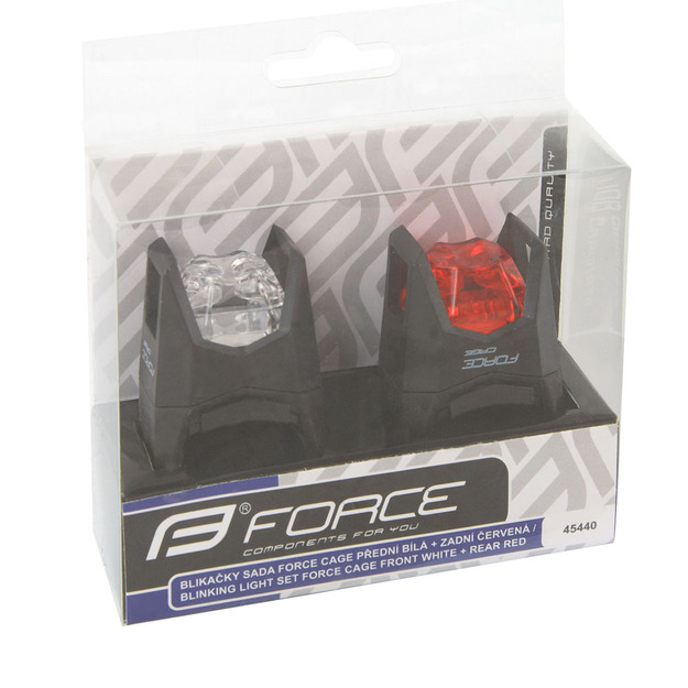 Aizmugures + priek&scaron;ējie lukturi FORCE Cage