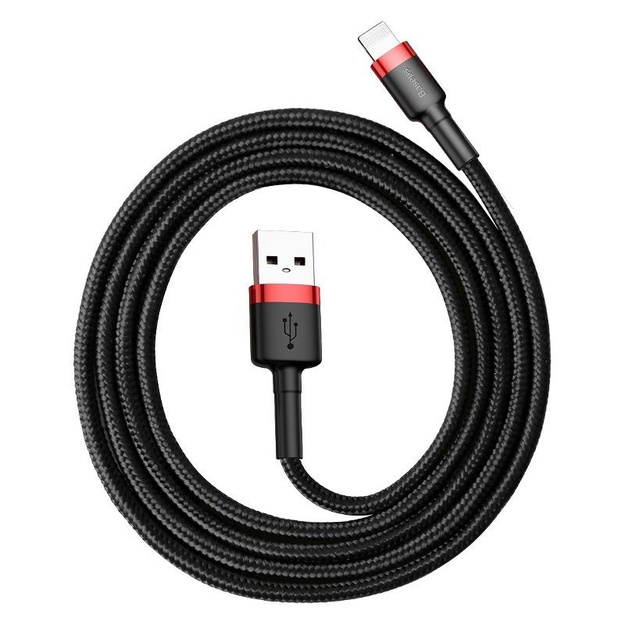Baseus Cafule USB Lightning Cable 2,4A 0,5m (Red+Black)