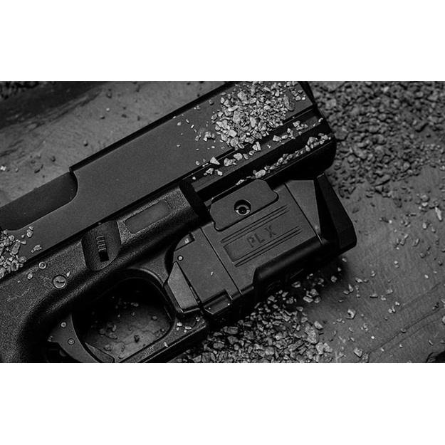 Olight PL X flashlight on a gun