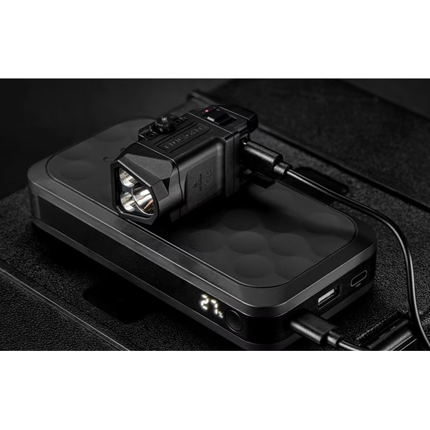 Olight PL X flashlight on a gun