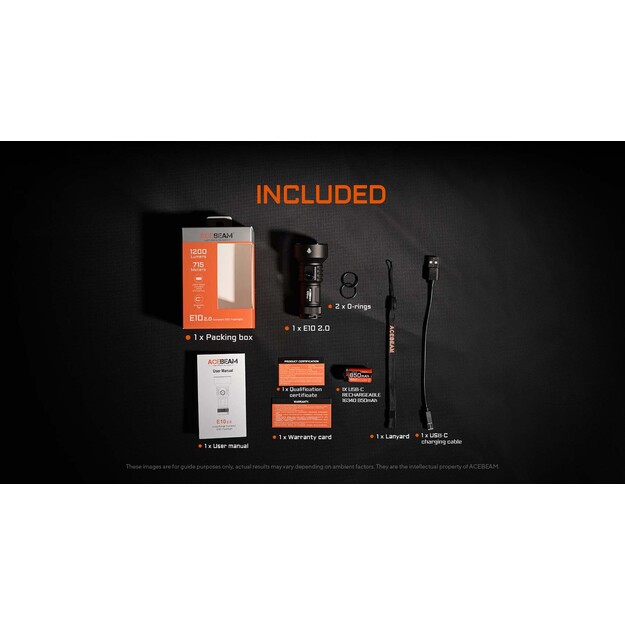 Acebeam E10 2.0 Long Range Compact EDC Flashlight