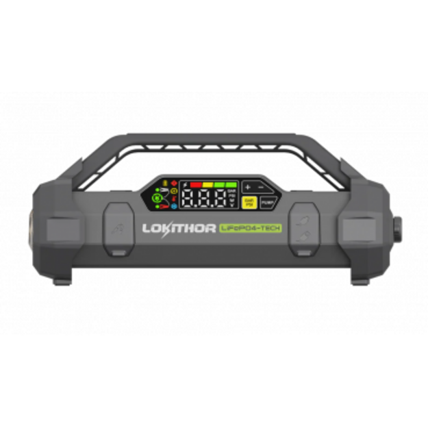 Lokithor JA3000 PRO &ndash; 12V 3000A LiFePO4 palaidējs ar gaisa kompresoru