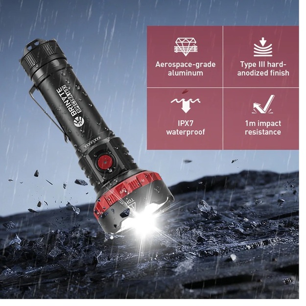 Brinyte Spectra T5X medību lukturītis ar krāsas maiņas funkciju asins pēdu izseko&scaron;anai