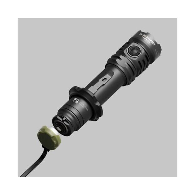 Armytek Dobermann PRO Max White taktiskais lukturītis ar PCB uzliktni - 3000 lm F08401PC