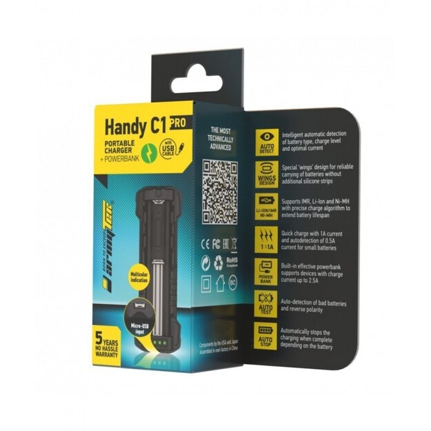 Armytek Handy C1 Pro lādētājs A0280
