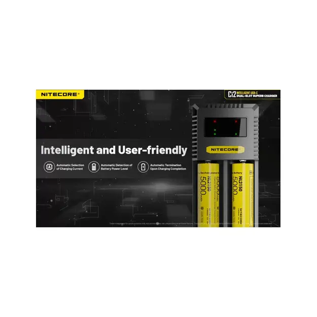 Nitecore USB-C Lādētājs CI2