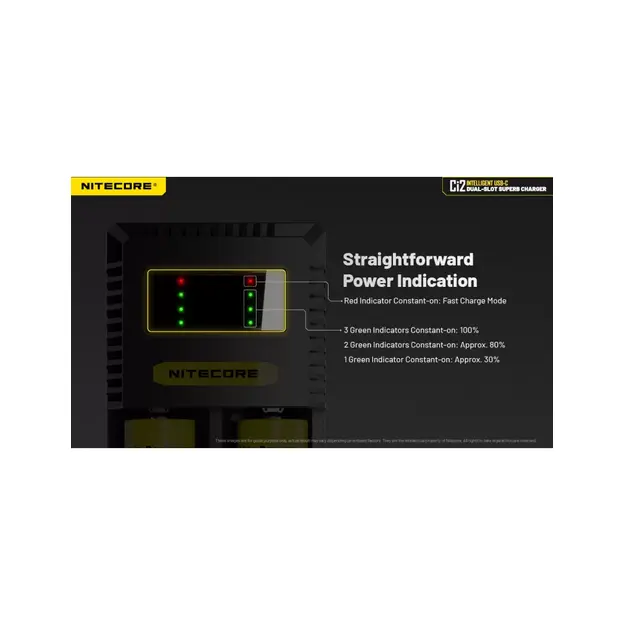 Nitecore USB-C Lādētājs CI2