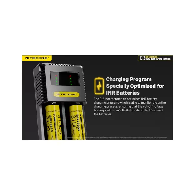 Nitecore USB-C Lādētājs CI2