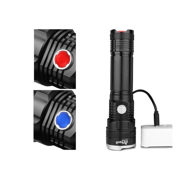 Supfire X17, USB, 1100lm flashlight 