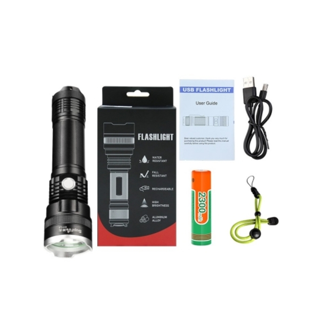 Supfire X17, USB, 1100lm flashlight 