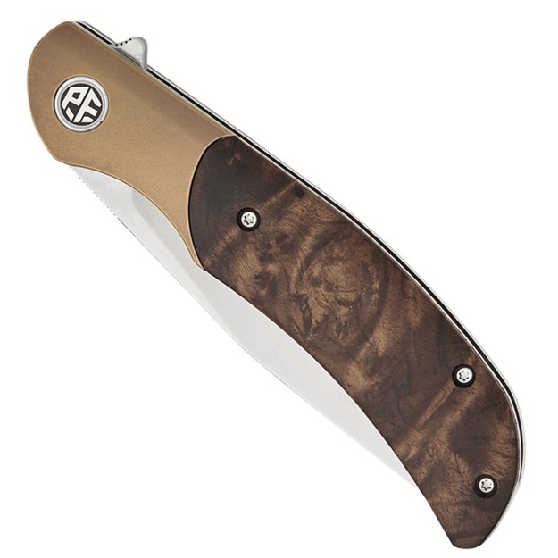 Petrified Fish Hourglass saliekamais nazis Gall Wood and Titanium PFP09GAWO