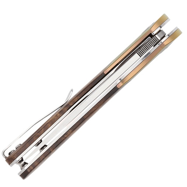 Petrified Fish Hourglass saliekamais nazis Gall Wood and Titanium PFP09GAWO