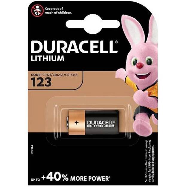 Duracell CR123 baterija