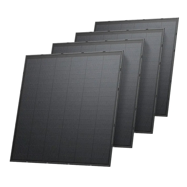 Set of 2x EcoFlow 250W photovoltaic panel Rigid design