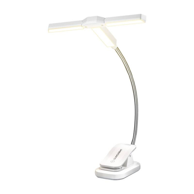 Трехголовый книжный светильник Glocusent GLCSNTA2303 USB-C 1000mAh белый