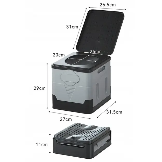 Pārnēsājamā tūrisma tualete