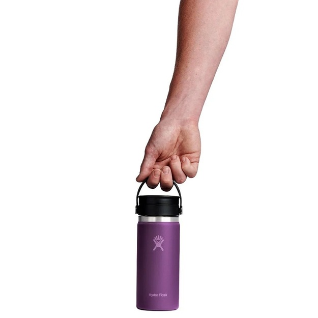 Hydro Flask Wide elastīga vāka izolēta pudele Beachplum 475 ml W16BCX526