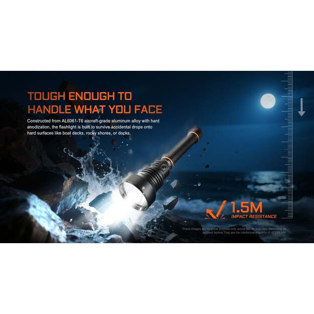 Acebeam D30 Diving Flashlight, 5600lm