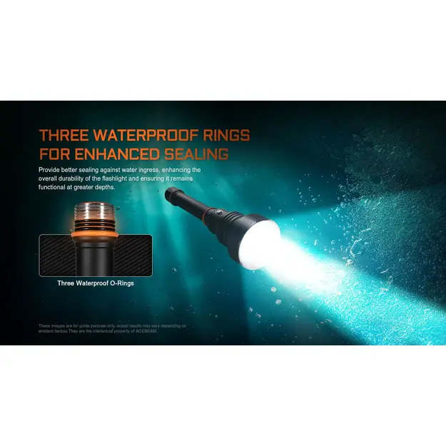 Acebeam D30 Diving Flashlight, 5600lm