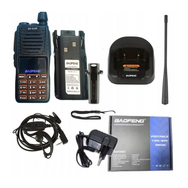 Baofeng GT-5 HT 5W 315 rācija, 1gab.