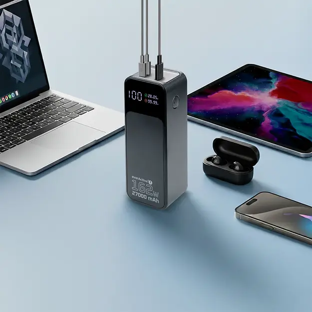 everActive ārējais akumulators (Power Bank) EB-27Q Ultra, 162.5 W, 27000 mAh