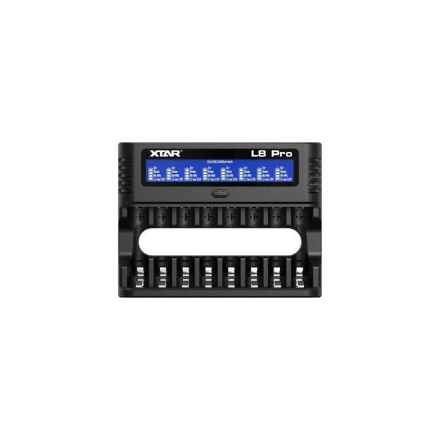 XTAR L8 Pro lādētājs AA / AAA 1,5V Li-ion un 1,2V Ni-MH baterijām