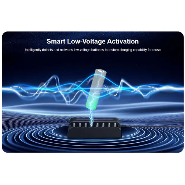 XTAR L8 Pro lādētājs AA / AAA 1,5V Li-ion un 1,2V Ni-MH baterijām
