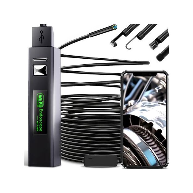 Universāls Wi-Fi endoskops (pārbaudes kamera) priek&scaron; Android, iOS (iPhone), PC, 3-in-1
