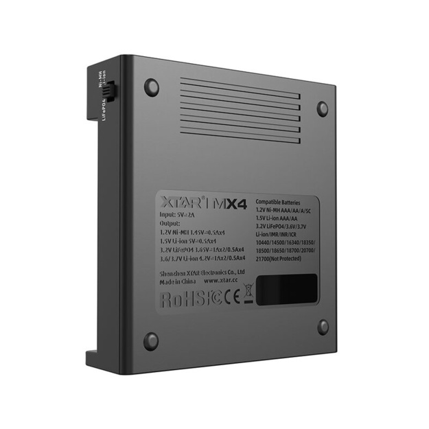 XTAR MX4 battery charger for Li-ion / Ni-MH batteries 