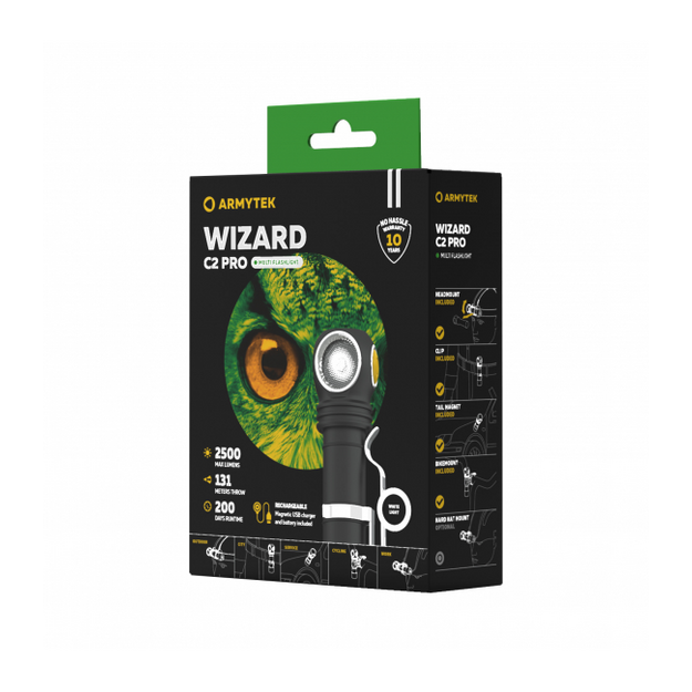 Armytek Wizard C2 Pro Magnet USB multi flashlight, white light PCB