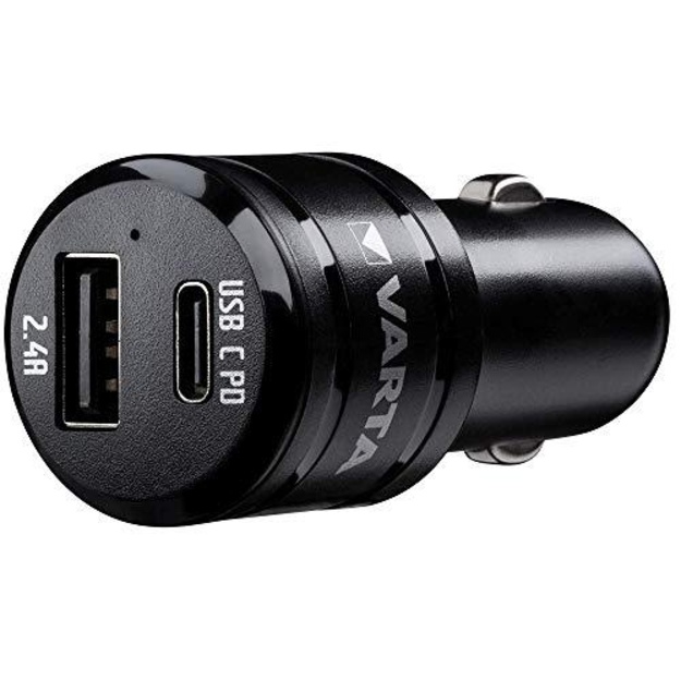 VARTA auto lādētājs ar dubultu USB ligzdu 57932