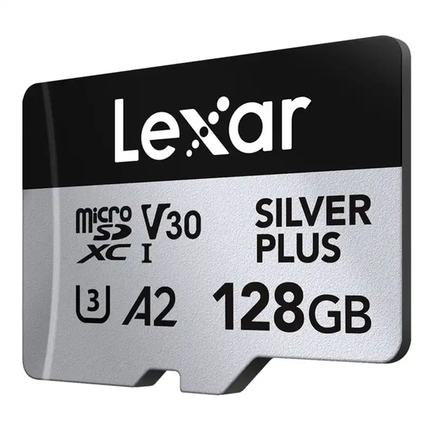 Karta pamięci Lexar High-Performance Silver Plus microSDXC 128GB + adapter