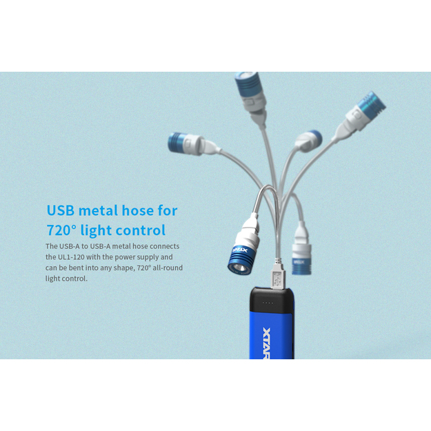 Xtar UL1 120lm USB Powered Goose Neck LED gaisma