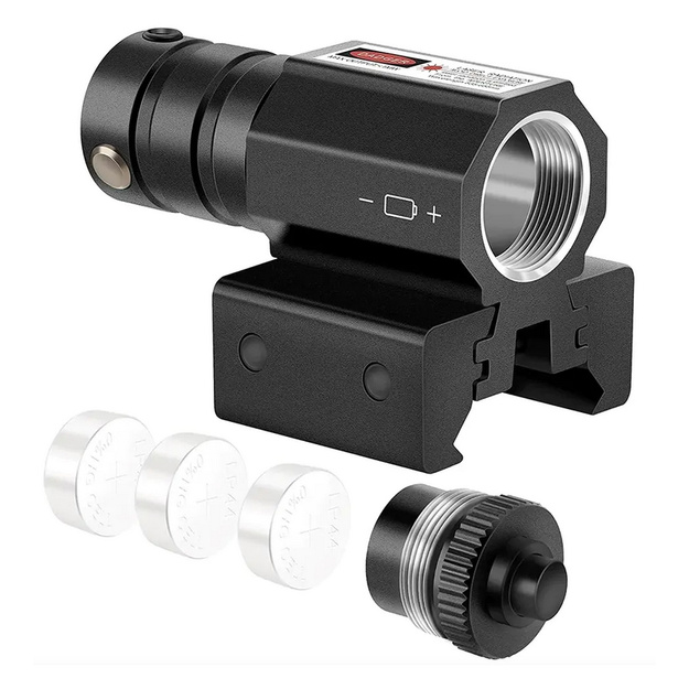 Sarkanais lāzera tēmēklis 11-22 mm pneimatiskām pistolēm