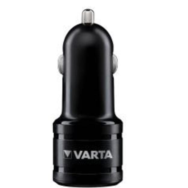 VARTA auto lādētājs ar dubultu USB ligzdu 57932