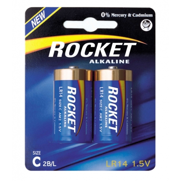 Rocket Alkaline C elements, 2 gab.