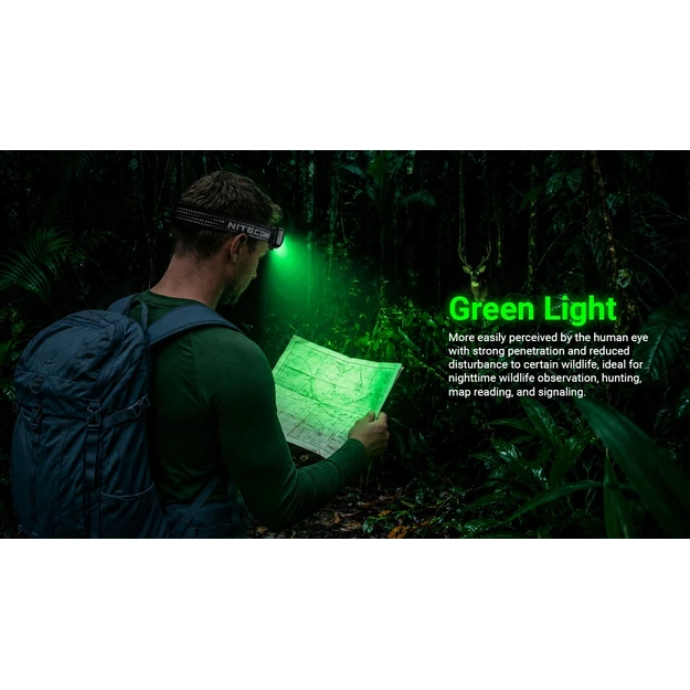 Nitecore HA13 RGB Galvas lukturis 350lm