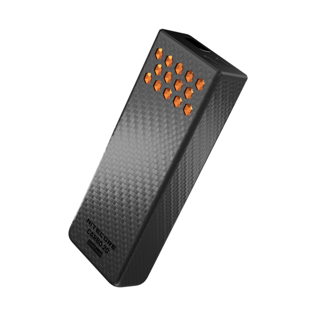 Nitecore CARBO20 Carbon Powerbank 20000mAh 65W Orange