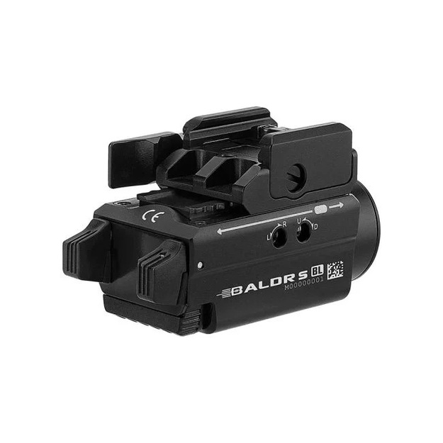 Olight BALDR S flashlight on pistol 800lm blue laser