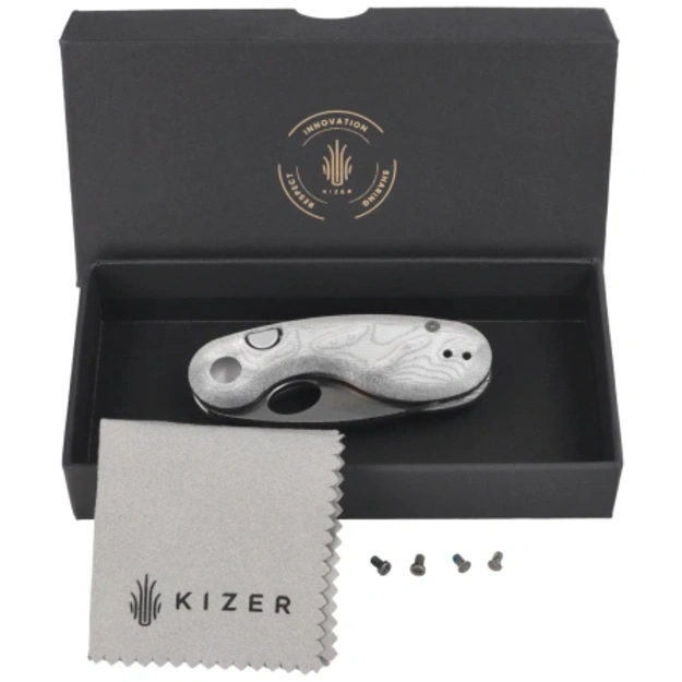 Kizer Microbe saliekams nazis Aluminum Foil G10 Satin 14C28N (V2742A11)