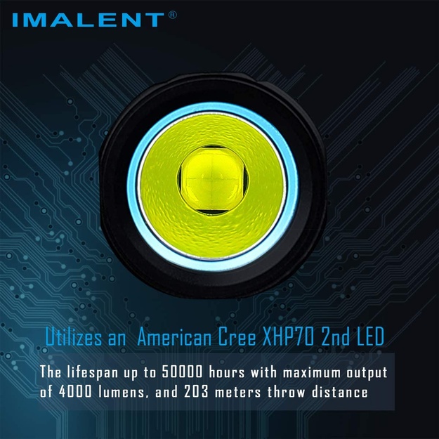 Imalent LD70 4000lm lukturītis GREEN