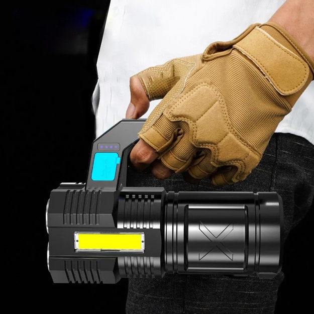Vayox rokas lukturis 4xLED + COB 250lm VA0113