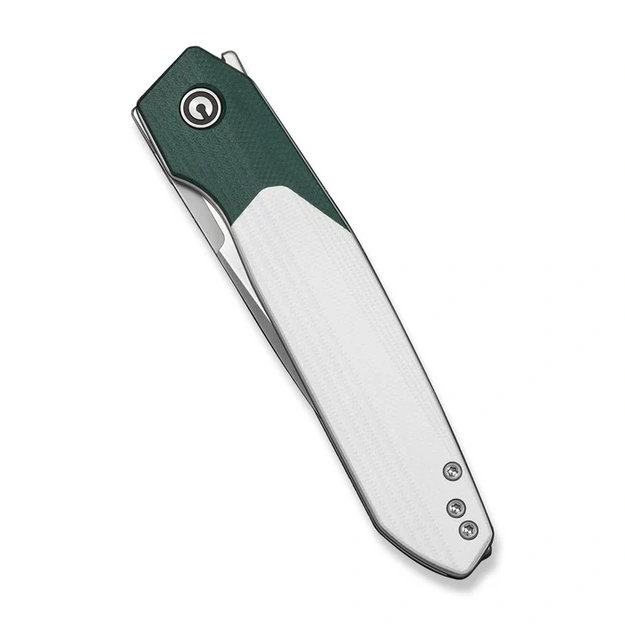 Saliekamais nazis Civivi Brr15 Light Teal Green / White G10, Satin Nitro-V (C25063-4)