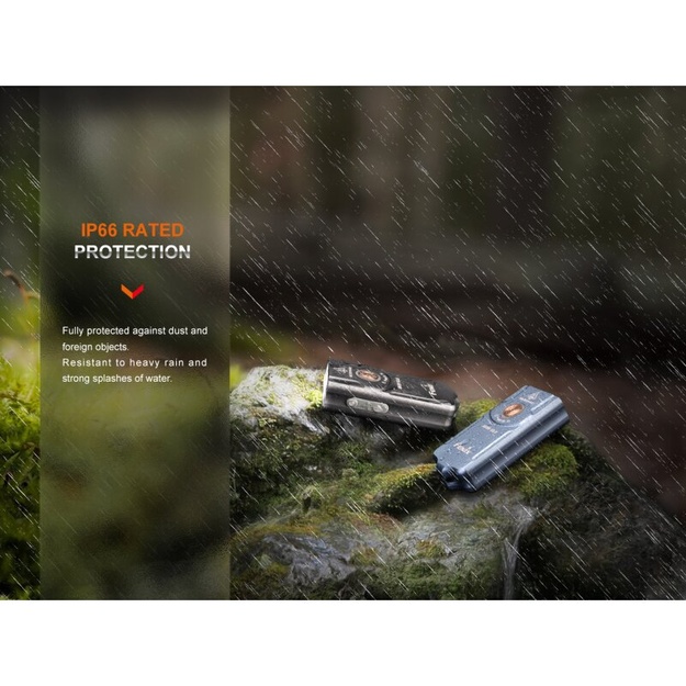 Fenix E03R V2.0 LED Keychain Flashlight Limited Edition, Orange